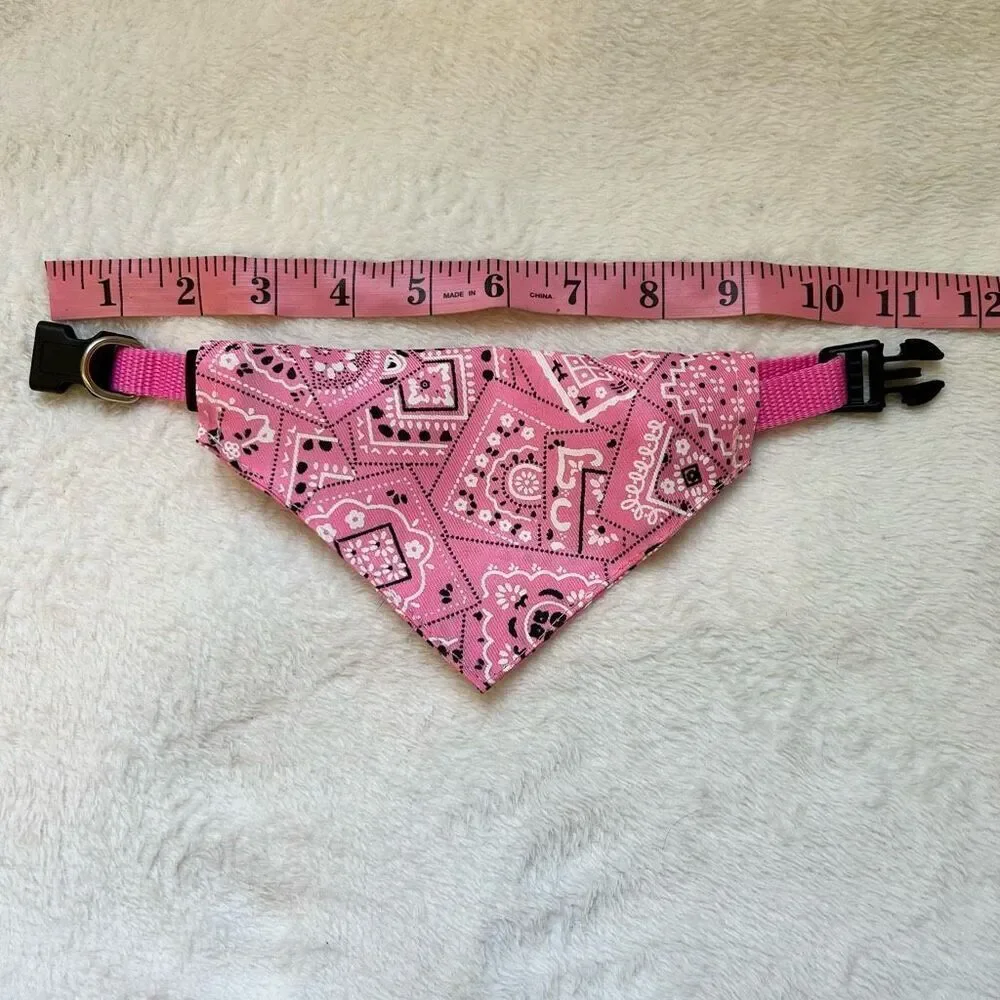 Bandanas For Dogs Adjustable Dog Bandana Printed Soft Collar For Dog Cat Dog Sca
